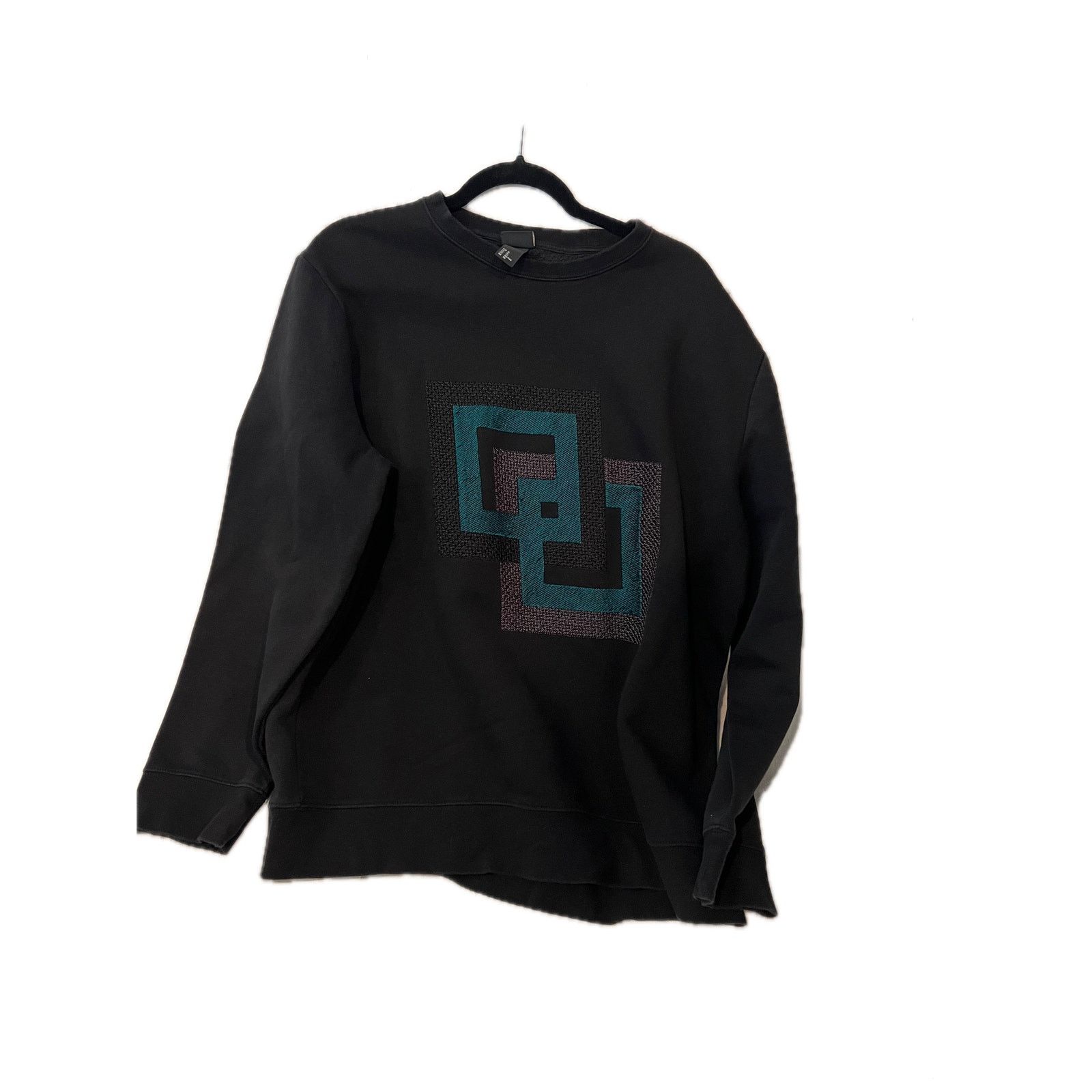 H&M H&M OU Men's Crewneck Sweatshirt - Black - Size XL Size US XL / EU 56 / 4 - 1 Thumbnail