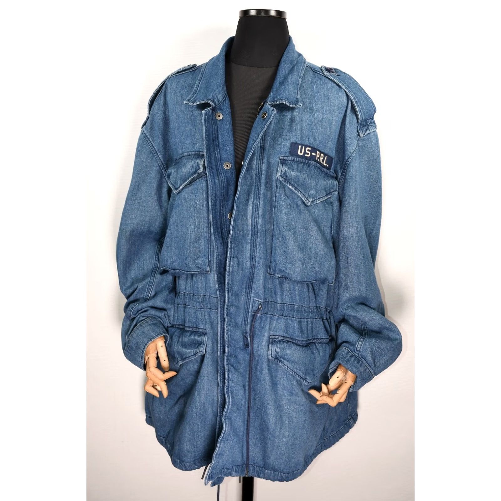 Polo Ralph Lauren Denim & Supply Ralph Lauren Polo Jacket Women XL Denim Field Military Color Blue 100% Cotton Size XL Size XL / US 12-14 / IT 48-50 - 3 Thumbnail