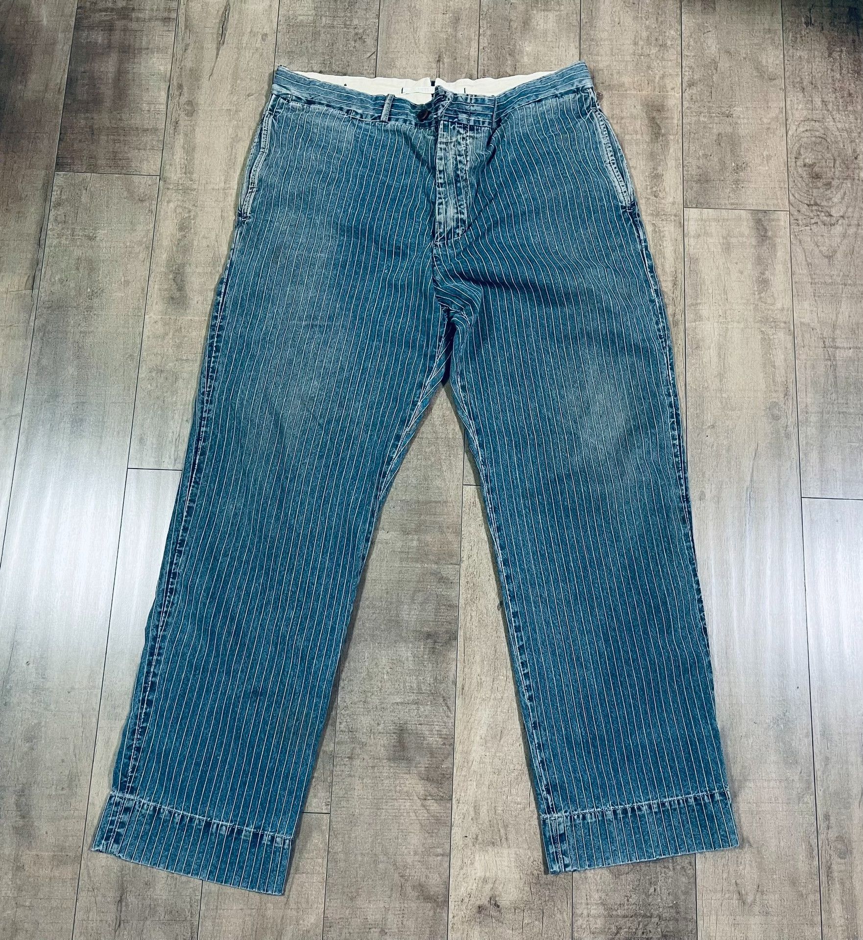 Scarti-Lab RRL Distressed Vintage Indigo Work Pants Size US 36 / EU 52 - 1 Thumbnail