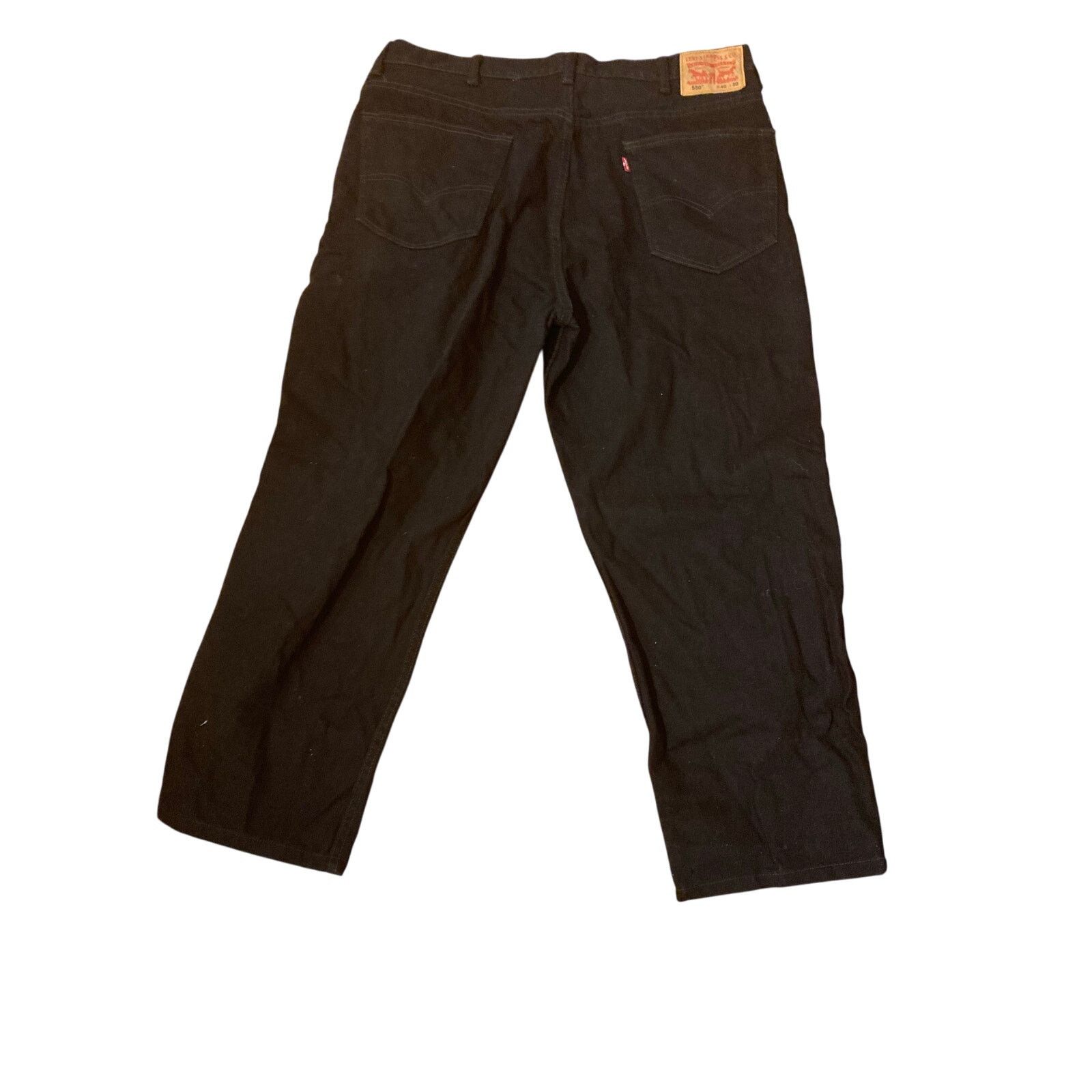 Levi's Levi's 550 Men's 40x30 Relaxed Fit Black Jeans Denim Pants Size US 40 / EU 56 - 2 Thumbnail