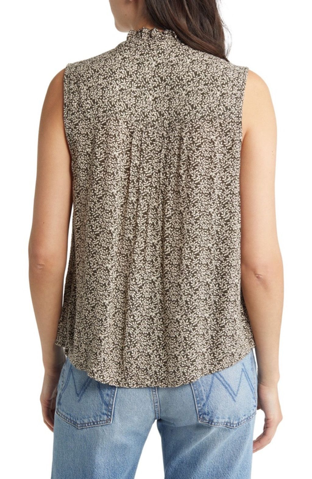 Faherty Faherty Faith Ruffle Leaf Batik Sleeveless Blouse Size Large Size L / US 10 / IT 46 - 3 Thumbnail