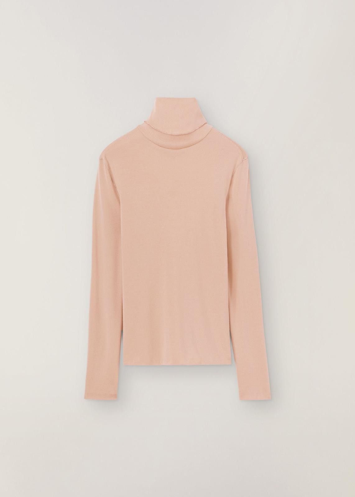 Loro Piana o1srvl11e1024 Cocooning Long Sleeve T-Shirt in Pink Size XS / US 0-2 / IT 36-38 - 2 Thumbnail