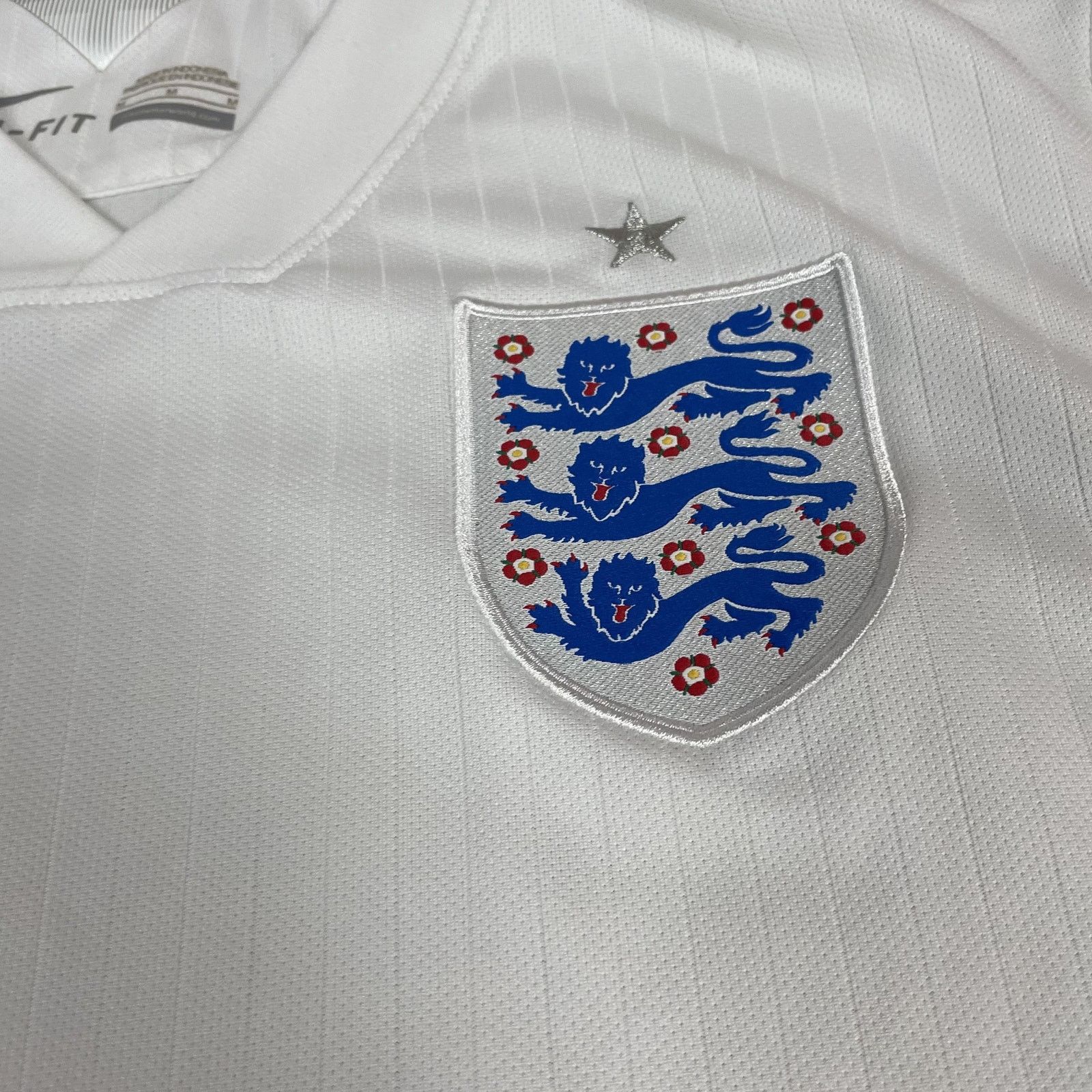 Nike Nike Dri-Fit Men's White England National Football Jersey M Size US M / EU 48-50 / 2 - 2 Thumbnail