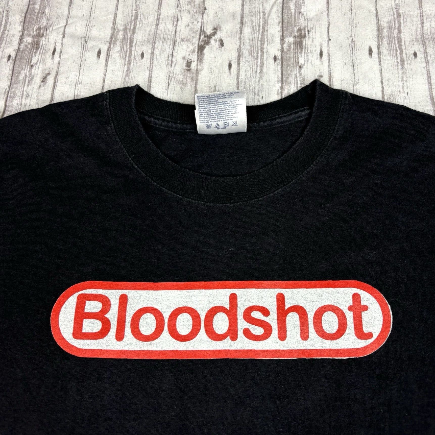 Fruit Of The Loom VINTAGE Y2K Bloodshot Hip Hop Official Seal Of Quality Shirt Mens XL Rap Street Wear Size US XL / EU 56 / 4 - 2 Thumbnail