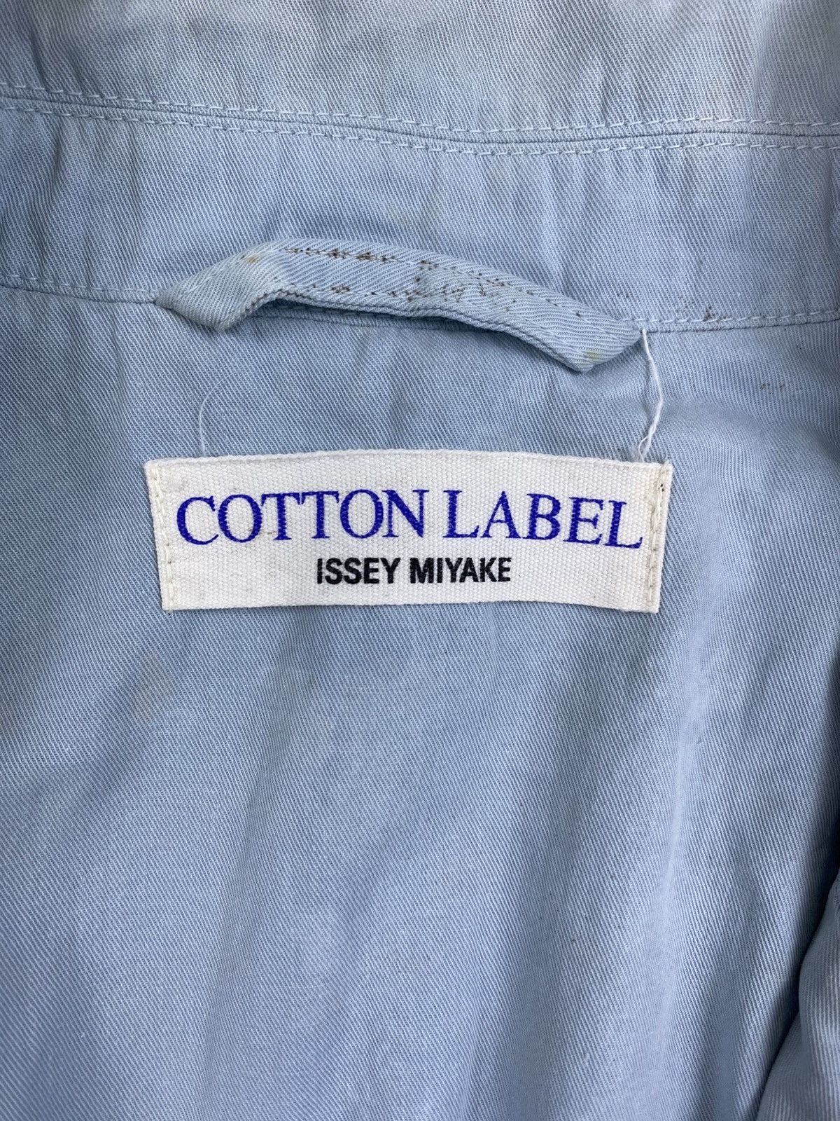 Issey Miyake Vtg Issey Miyake Double Button Light Blue Faded Coat Jacket Size US M / EU 48-50 / 2 - 12 Thumbnail