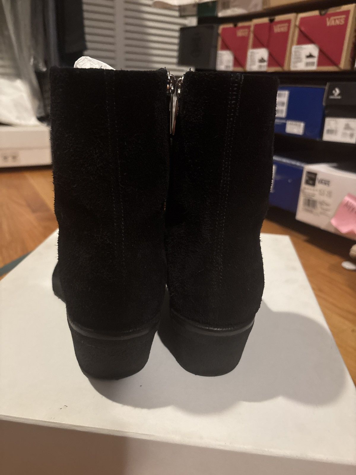 Calvin Klein 205W39NYC Calvinklein205w39nyc raf simons black suede silver tip 42 Size US 9 / EU 42 - 4 Thumbnail