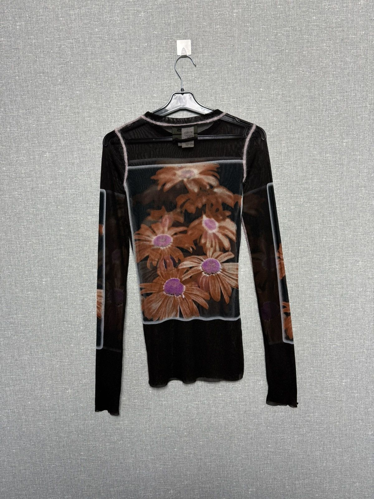 Jean Paul Gaultier Jean Paul Gaultier Sheer Mesh Floral Print Long Sleeve Top Size M / US 6-8 / IT 42-44 - 11 Thumbnail