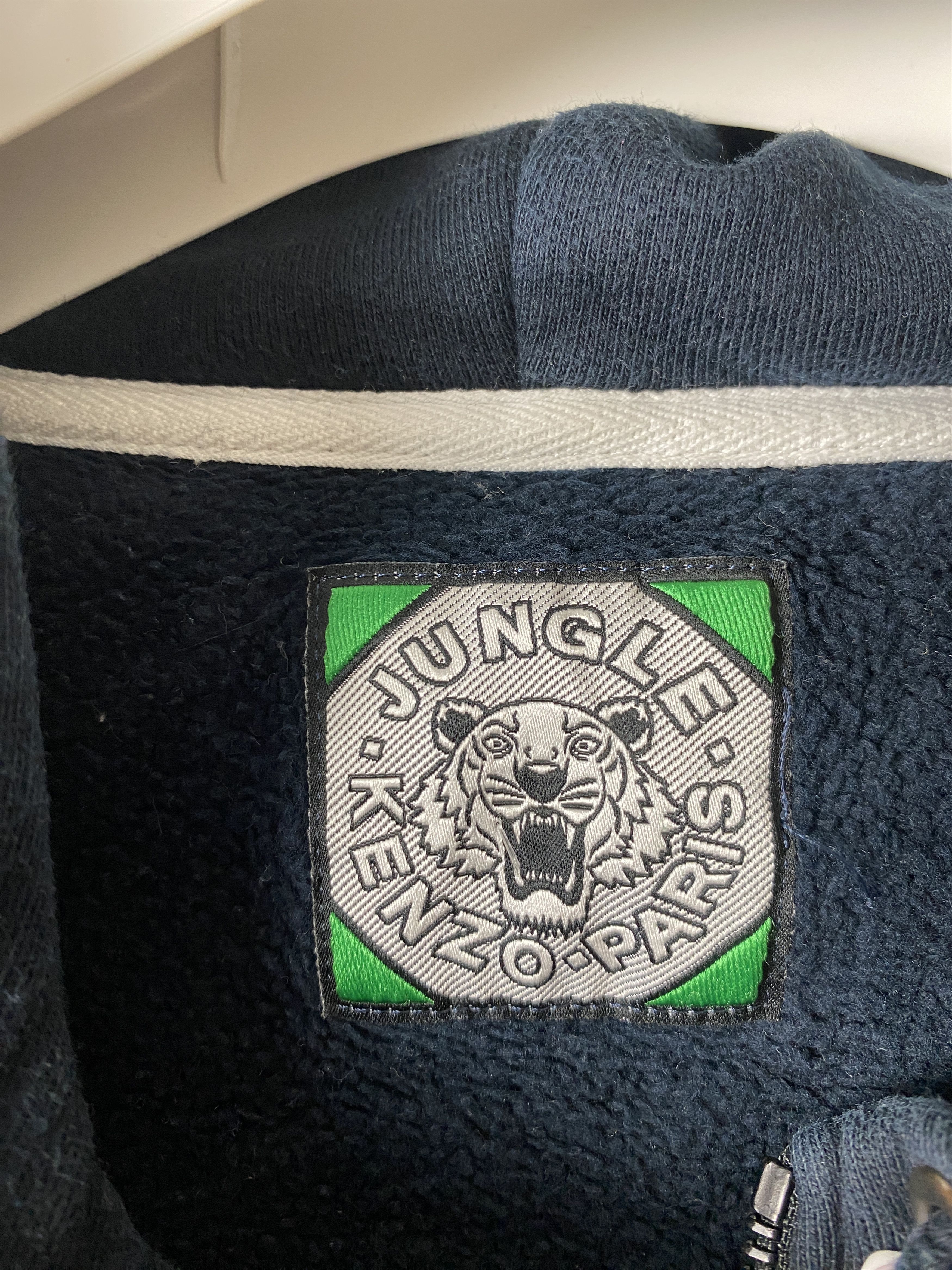 Kenzo Kenzo Jungle big back logo zip-up hoodie Size US L / EU 52-54 / 3 - 4 Thumbnail
