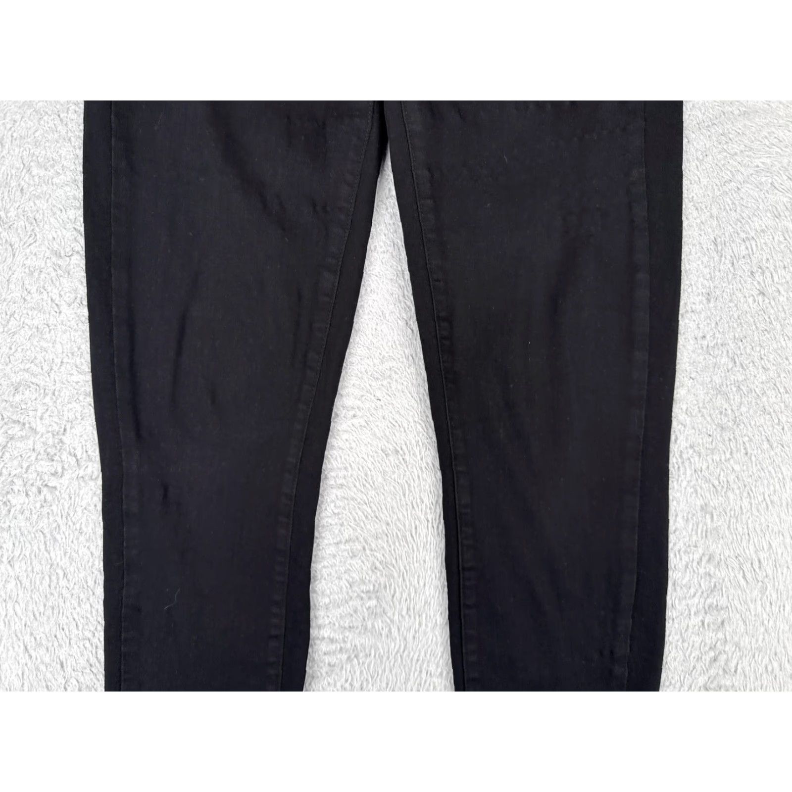 Paige Paige Jeans Womens Hoxton Ankle High Rise Skinny 25 Black Raw Hem Made USA Size 42" / US 20 - 3 Thumbnail