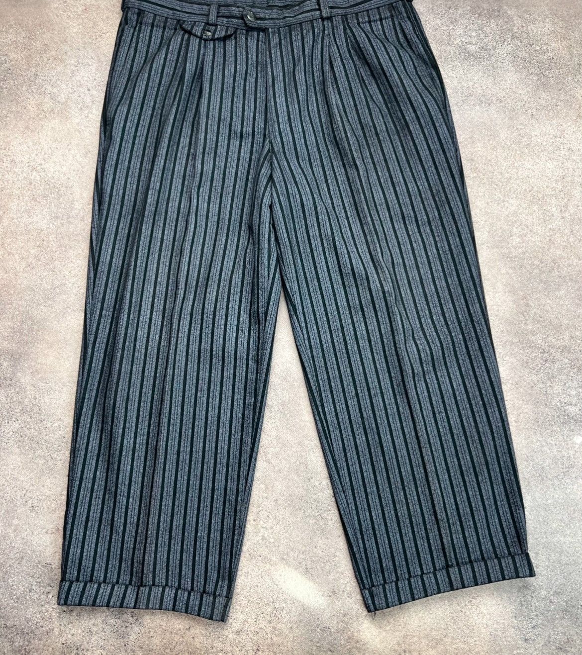 Vintage Vintage striped antique japanese style uma wang vibe pants Size US 33 - 2 Thumbnail