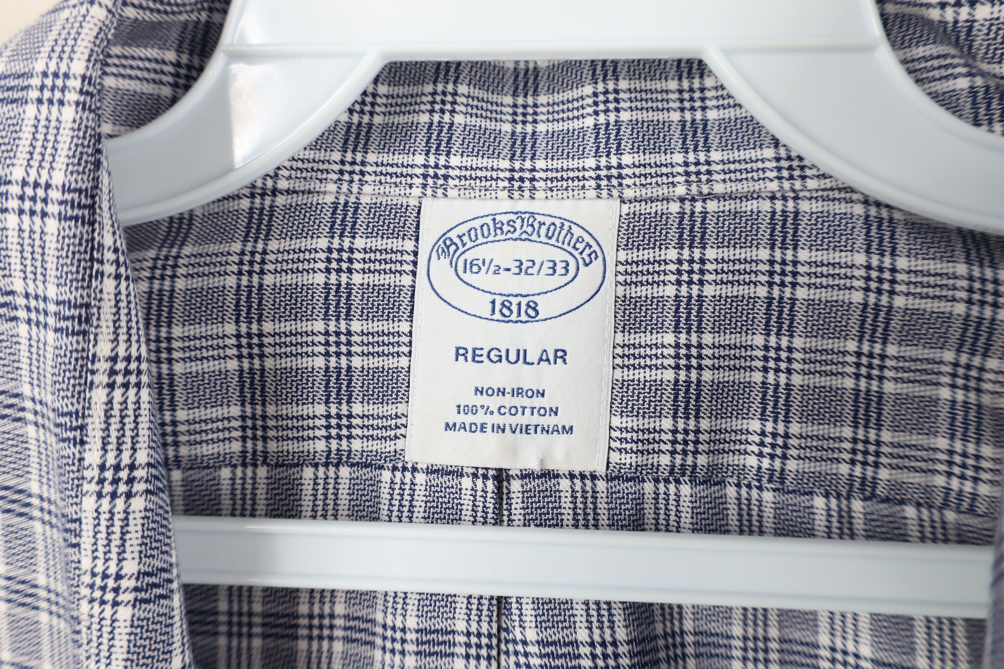 Brooks Brothers × Vintage Vintage Brooks Brothers Non Iron Collared Button Shirt Plaid Size US M / EU 48-50 / 2 - 6 Thumbnail
