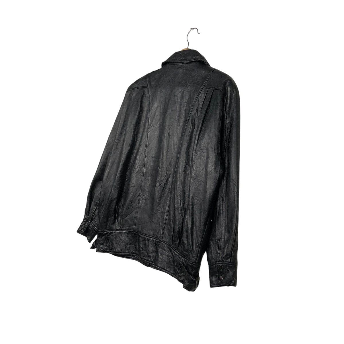 Japanese Brand 🔥VINTAGE BIKER LEATHER JACKET SHYNING HEART ISSEY MIYAKE Size US M / EU 48-50 / 2 - 11 Thumbnail