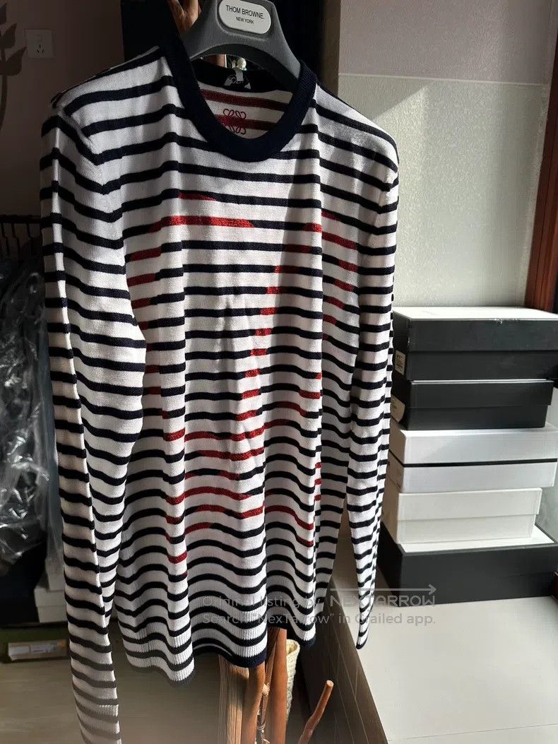 Loewe Loewe Classic Logo Striped Knit Sweater Size M / US 6-8 / IT 42-44 - 2 Thumbnail