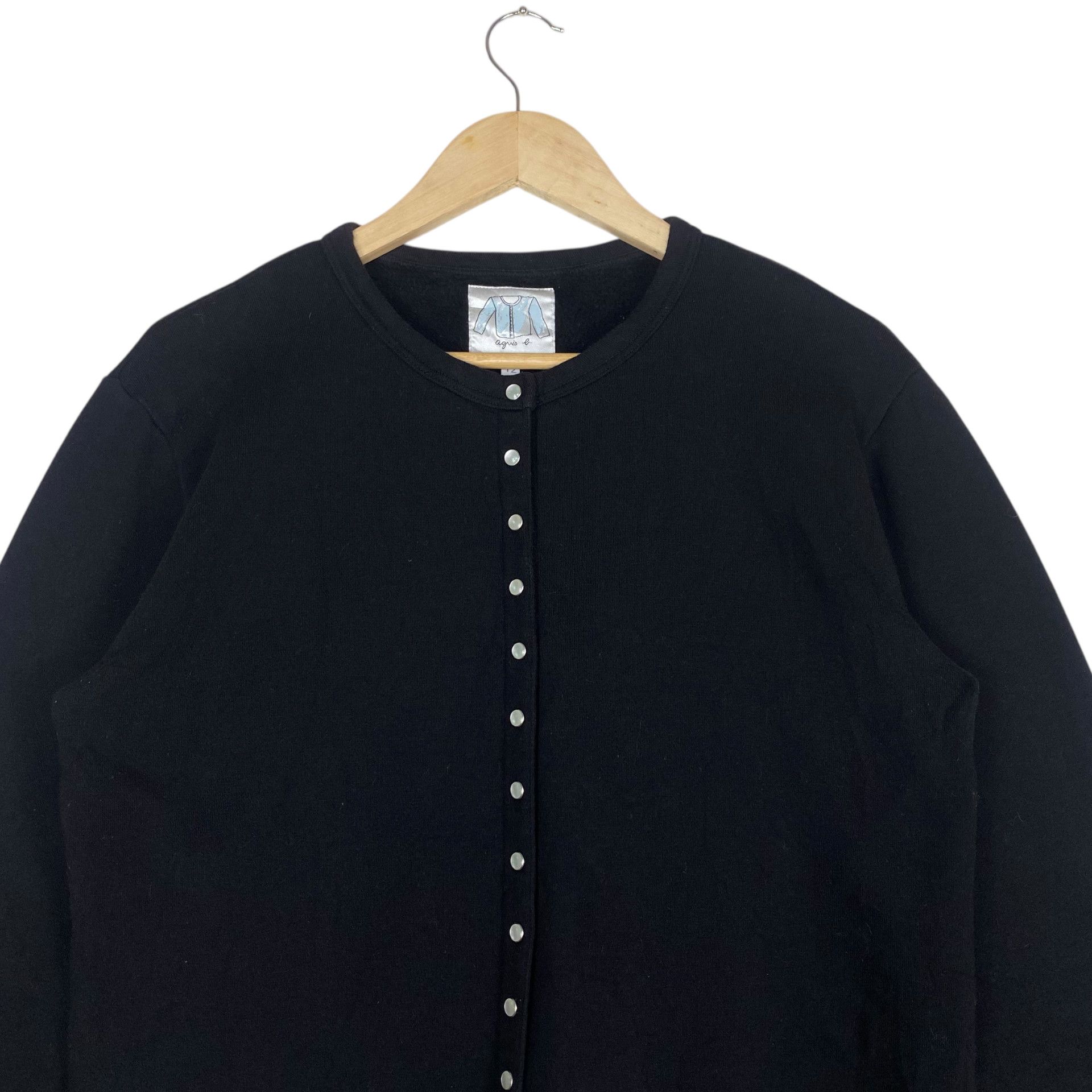 agnes b. 💥 AGNES B CROP CARDIGAN SNAP BUTTON Size M / US 6-8 / IT 42-44 - 4 Thumbnail