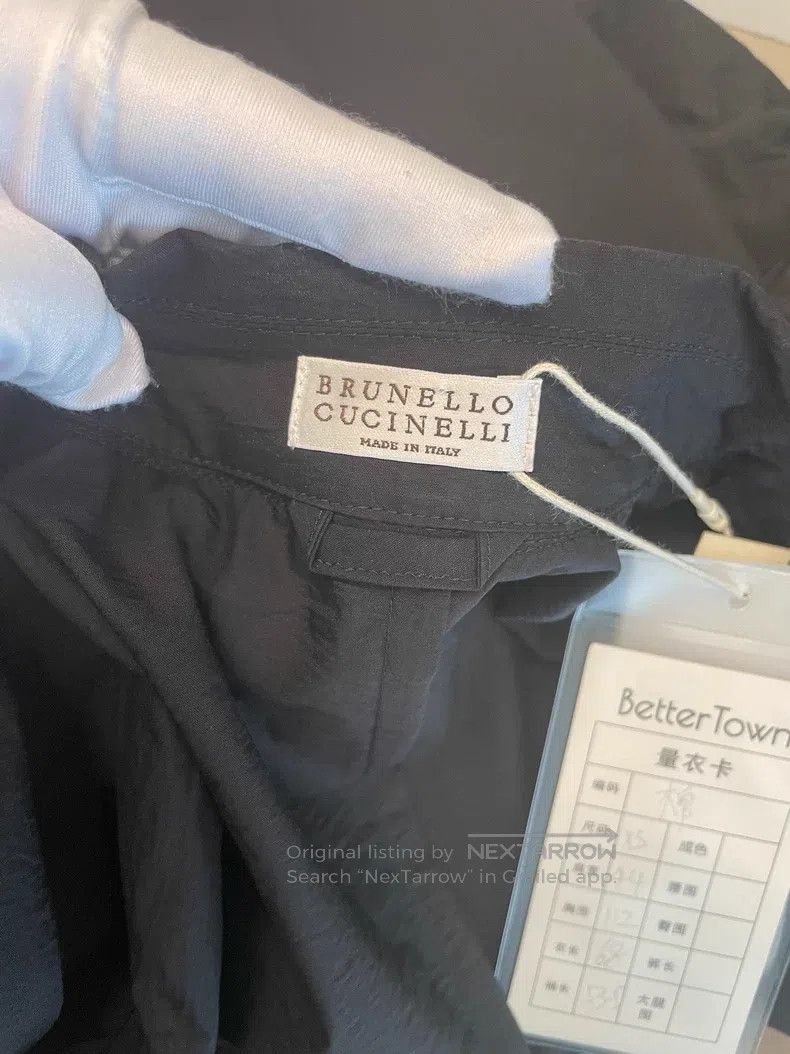 Brunello Cucinelli Black Cotton Jacket