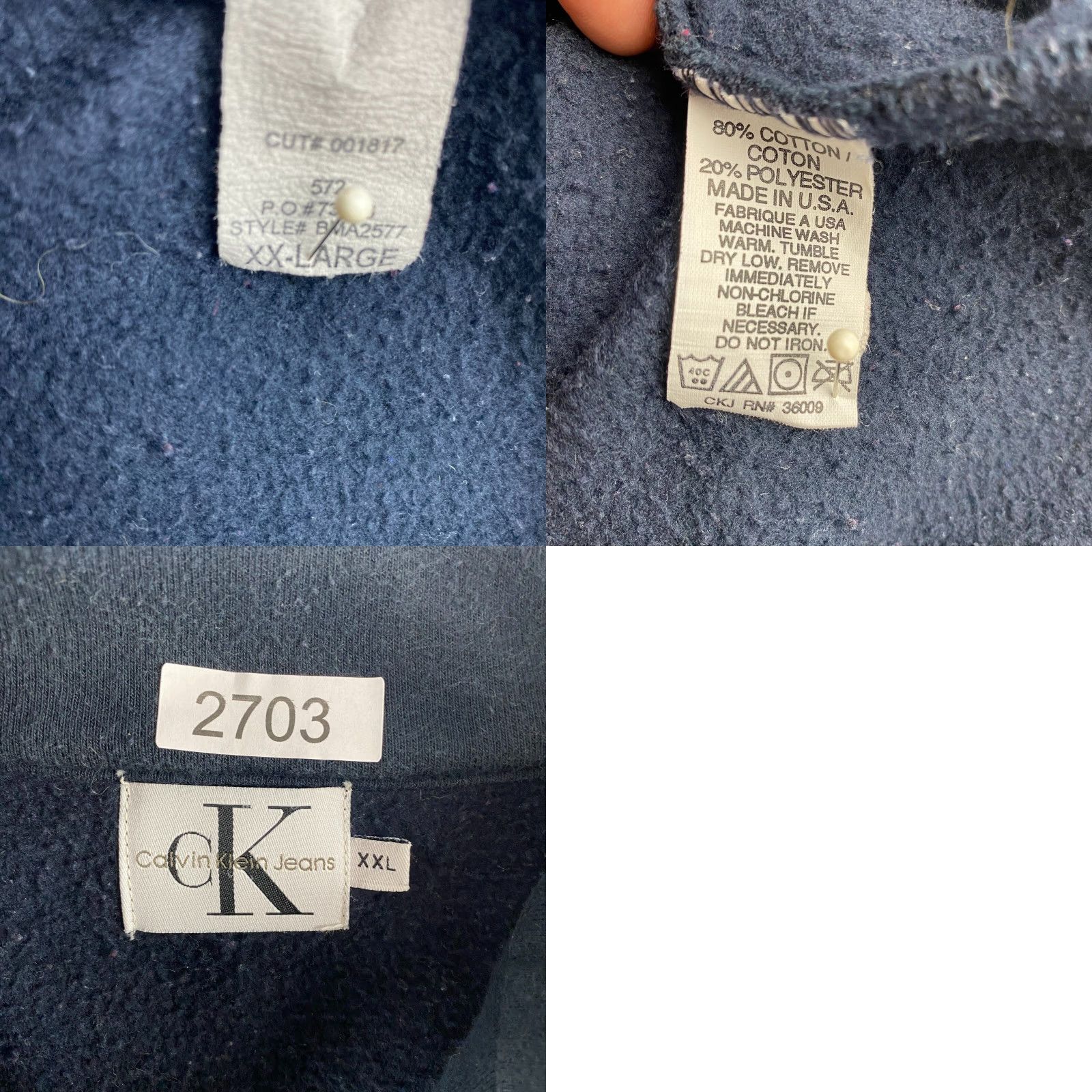 Calvin Klein VINTAGE Calvin Klein Sweater Mens 2XL Black 1/4 ZipPullover USA Made 90s CK Calvin Klein Sweater Mens 2XL Black 1/4 ZipPullover USA Made 90s Size US XXL / EU 58 / 5 - 10 Thumbnail
