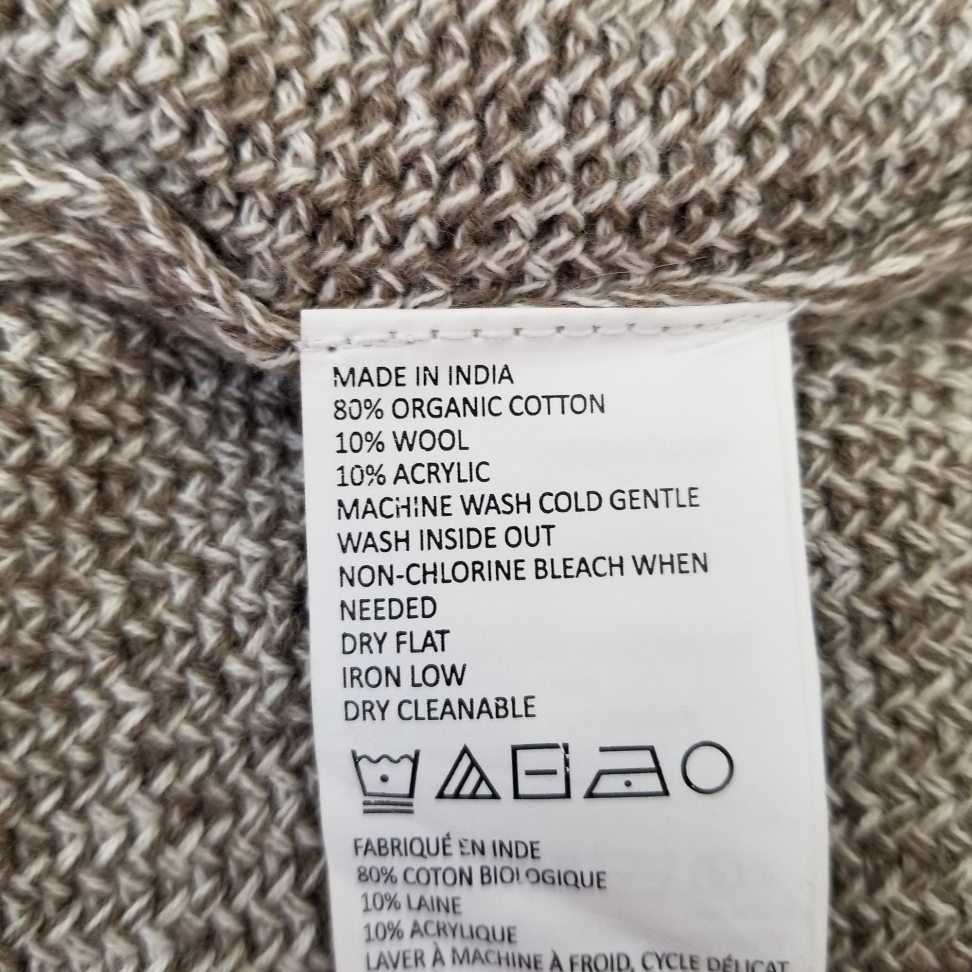 Prana Prana S Tan Sweater Dress ARCHER Shawl Cowl Neck Mini Knit P Size S / US 4 / IT 40 - 6 Thumbnail