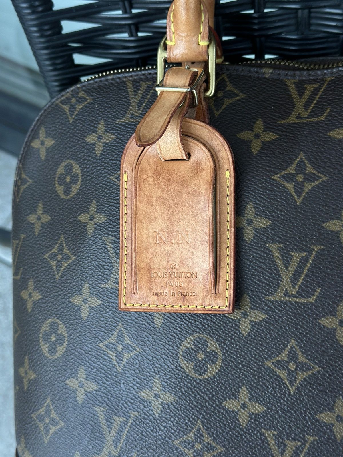 Louis Vuitton Louis Vuitton Alma PM Canvas Brown Monogram Leather Bag Size ONE SIZE - 4 Thumbnail