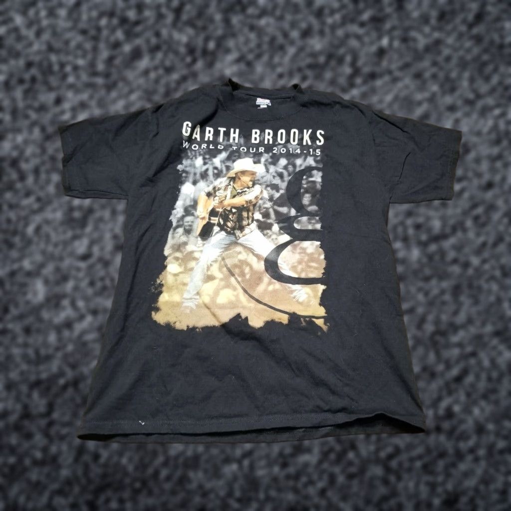 Hanes Garth Brooks 2014 - 2015 World Tour Tee Shirt Double Sided Band T Mens M Size US M / EU 48-50 / 2 - 1 Thumbnail