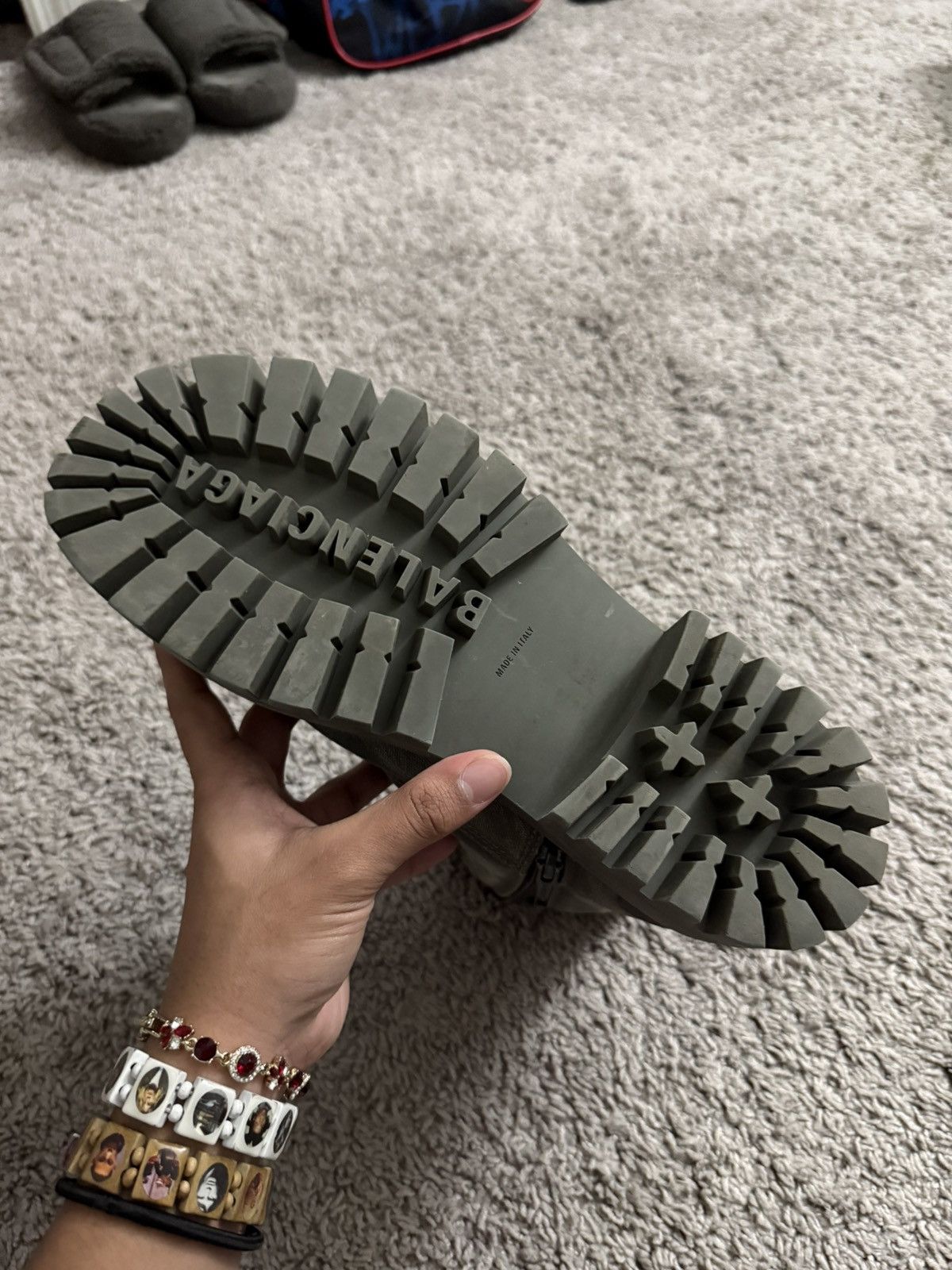 Balenciaga Balenciaga Khaki Strike Boots Size US 8 / EU 41 - 2 Thumbnail