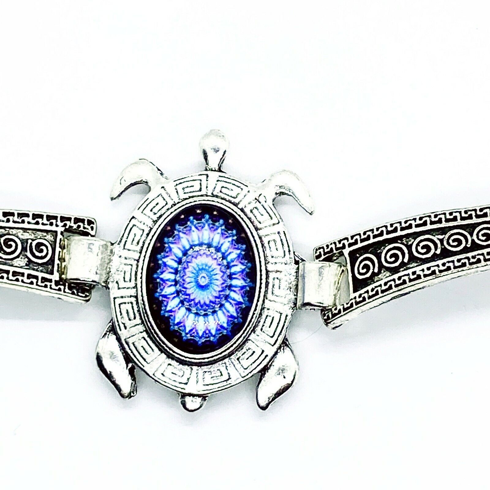 Other Boho Sea Turtle Rhinestone Silver-Tone Bracelet Size ONE SIZE - 2 Thumbnail
