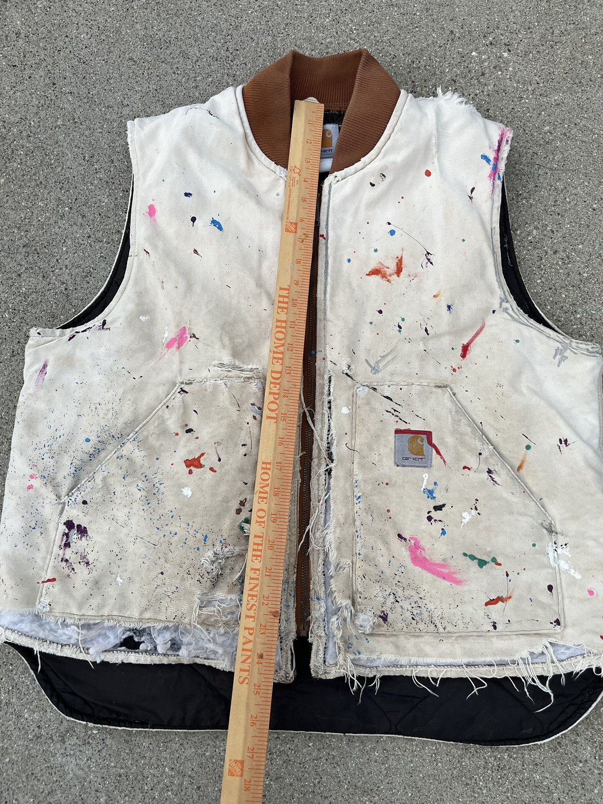 Carhartt × Vintage Vintage Carhartt Vest Thrashed Distressed Sun Fade Destroyed Size US L / EU 52-54 / 3 - 10 Thumbnail