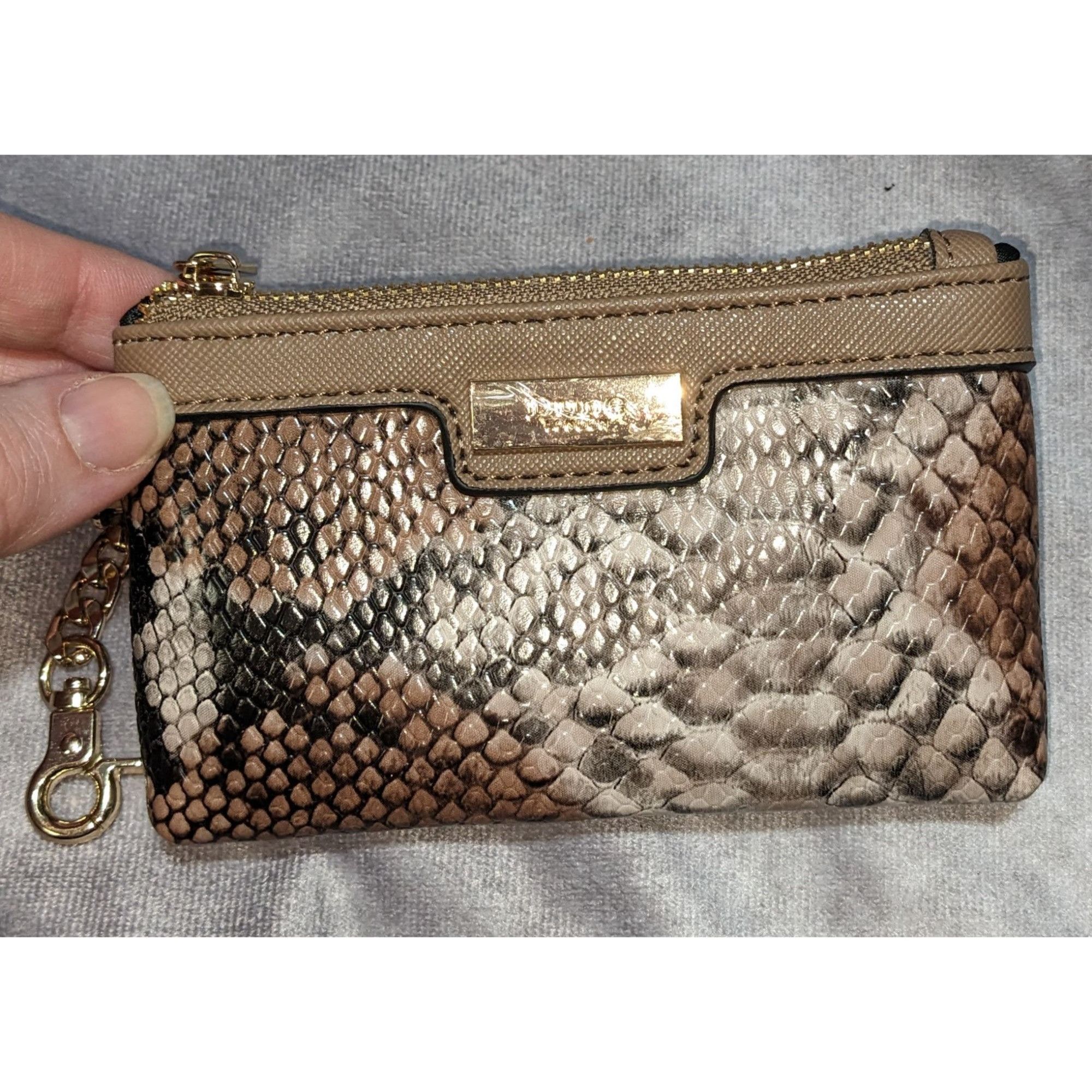 Dune London Dune London Womens Snake Print Zip Pouch With Gold Chain & Z Size ONE SIZE - 4 Thumbnail
