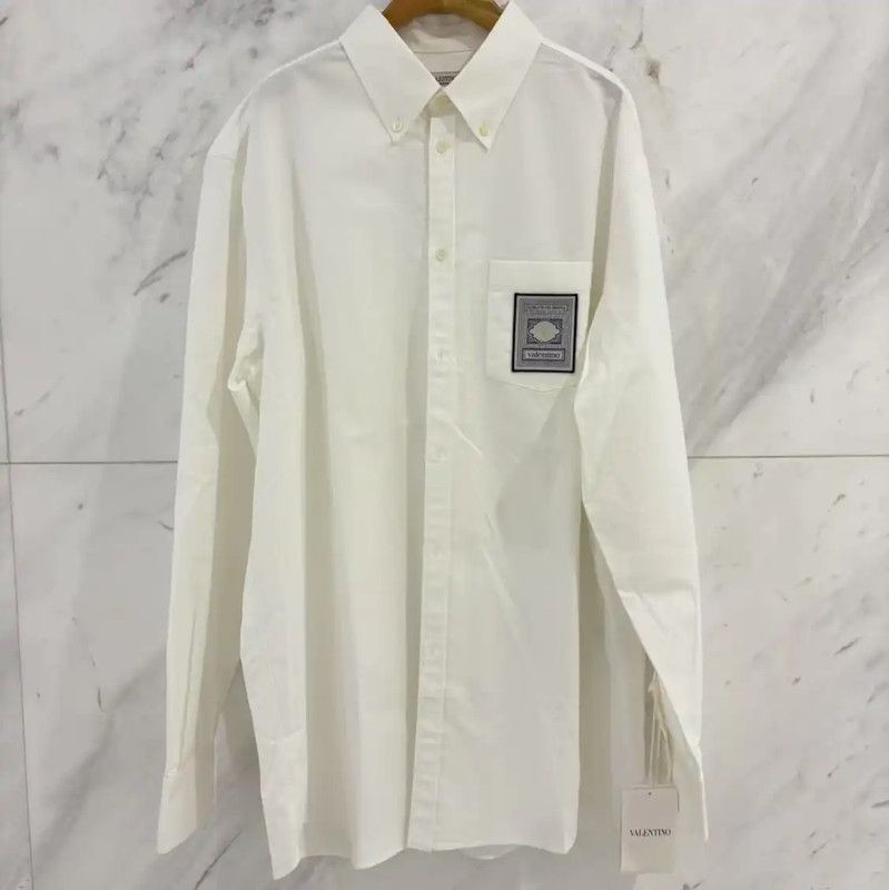 Valentino Valentino Long Sleeve Logo Shirt for Men 0089 Size US L / EU 52-54 / 3 - 1 Thumbnail