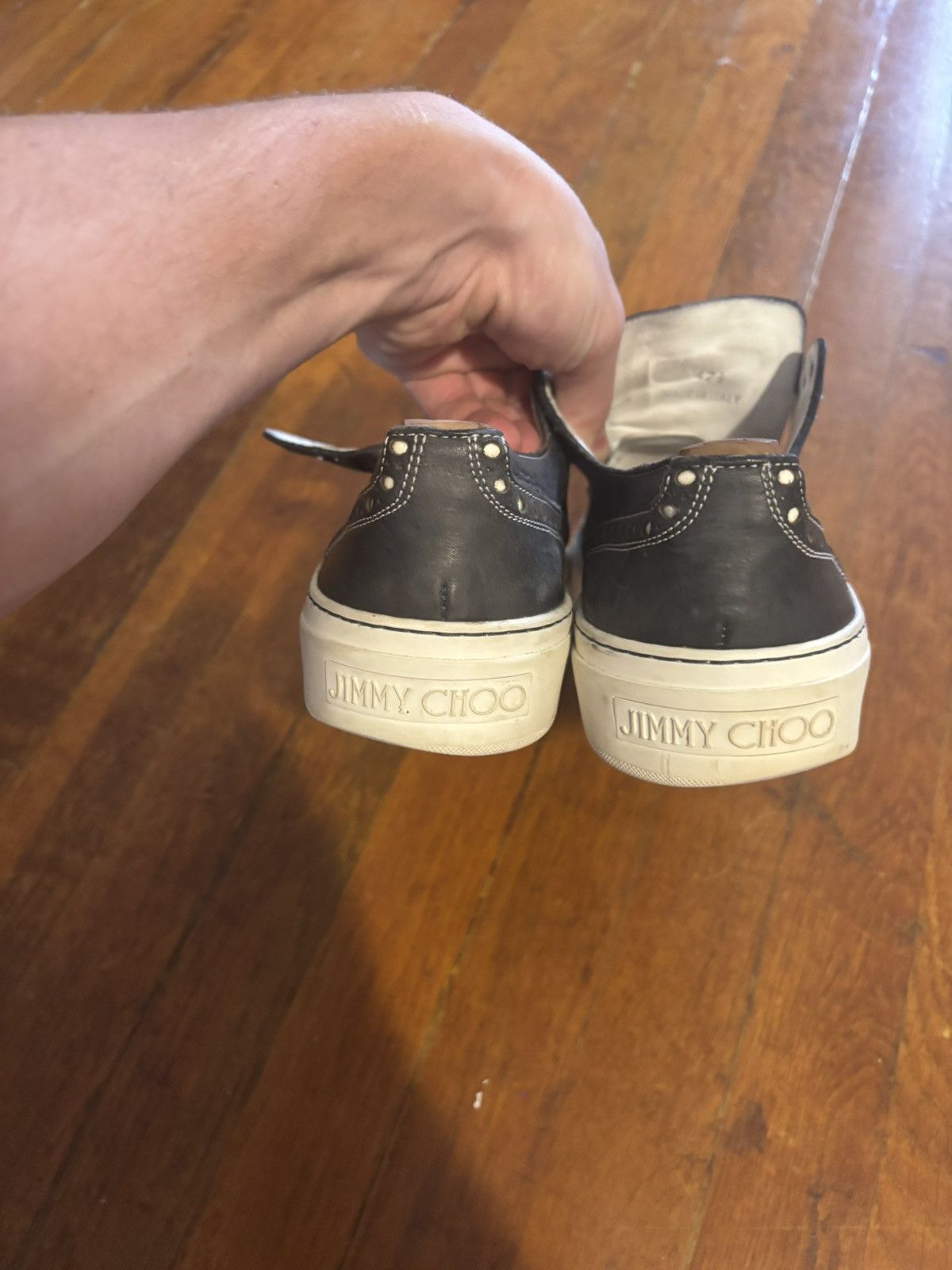 Jimmy Choo Jimmy choo black leather brogue sneakers Size US 9.5 / EU 42-43 - 4 Thumbnail