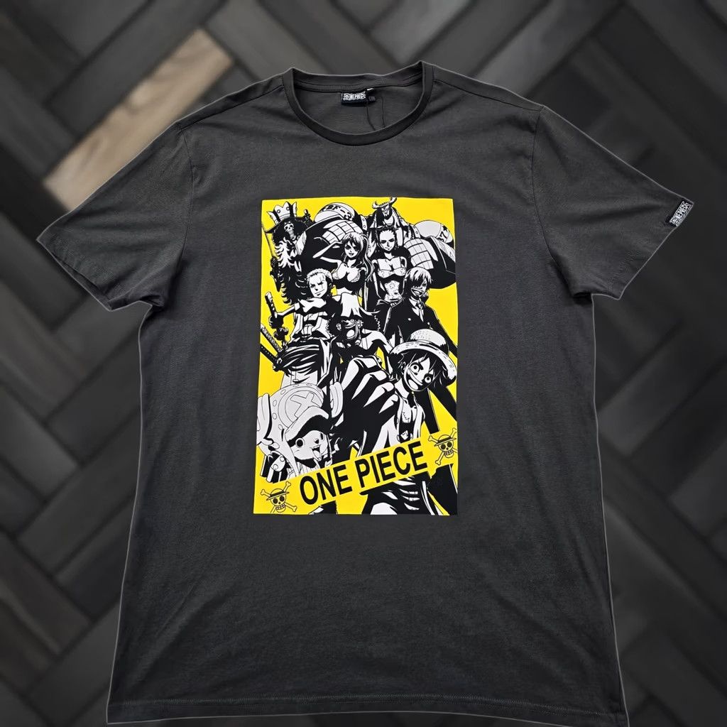 Vintage Piombo One Piece Anime Black XXL T-Shirt Italy Cotton Blend Size US XXL / EU 58 / 5 - 1 Thumbnail