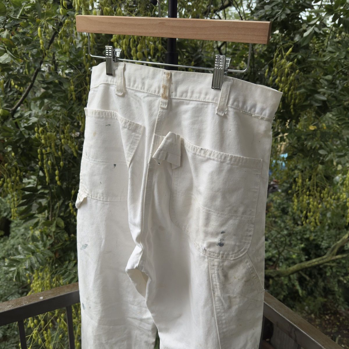 Vintage Thrashed Faded Paint Splattered Work Pants ERD Grunge RRL Size US 30 / EU 46 - 5 Thumbnail