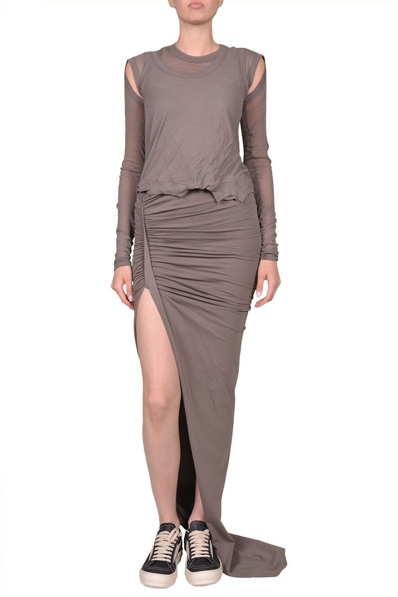 Rick Owens × Rick Owens Drkshdw Last Rick Owens Drkshdw Edfu Maxi Skirt Size 28" / US 6 / IT 42 - 3 Thumbnail