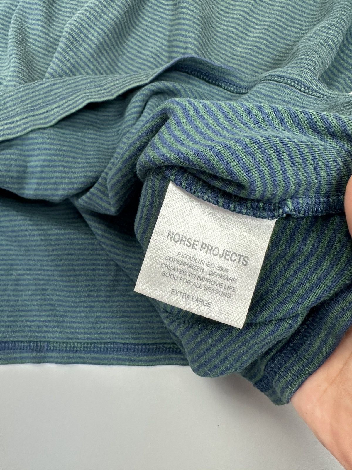 Norse Projects Norse Project Basic Tee Striped Size US M / EU 48-50 / 2 - 4 Thumbnail