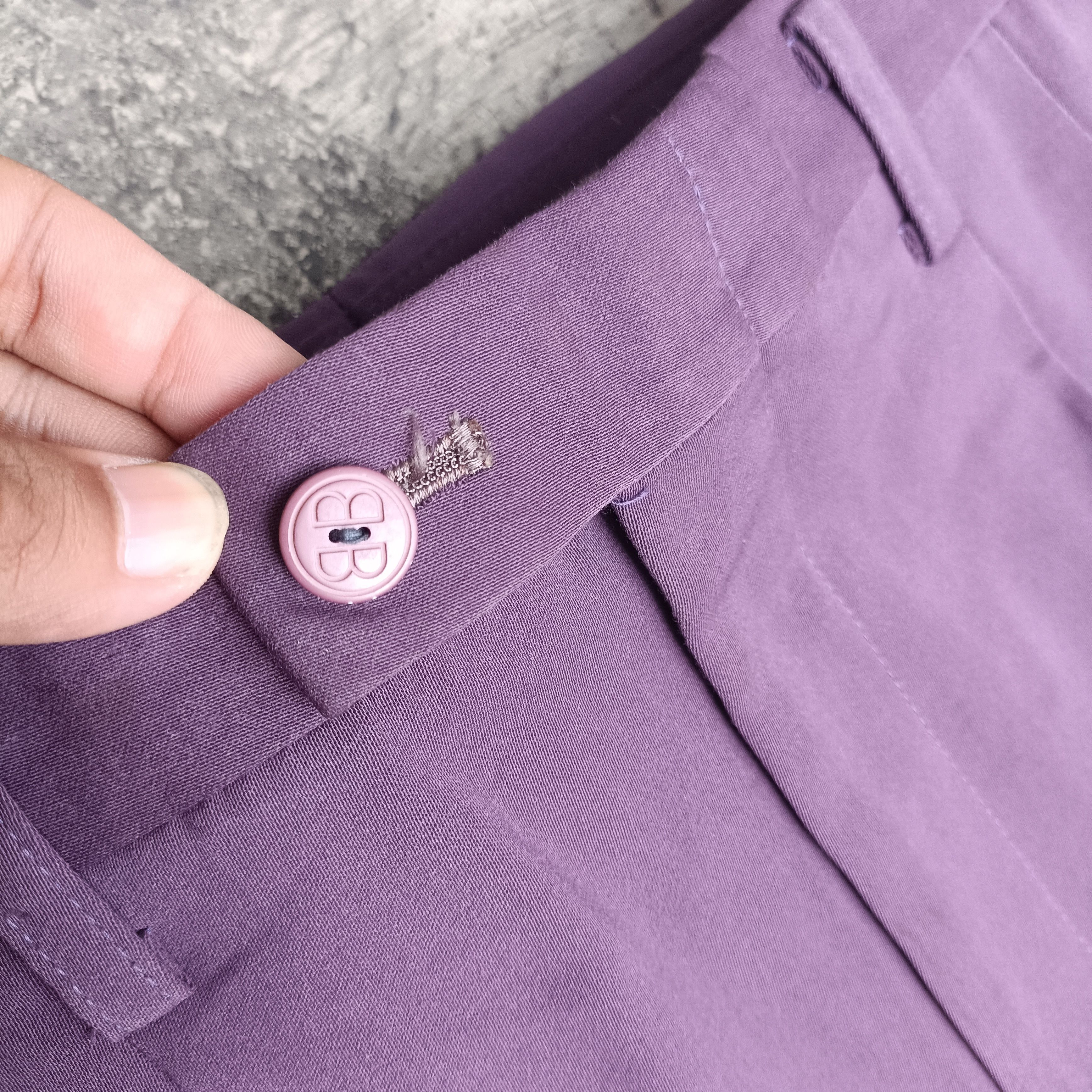 Balenciaga Vintage Balenciaga Casual Purple Logo trouser Pants Size US 33 - 5 Thumbnail
