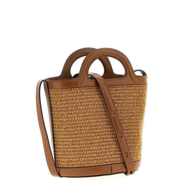 Marni MARNI Tropicalia Mini Rawsienna Raffia-Effect Top Handle Bag Size ONE SIZE - 2 Thumbnail