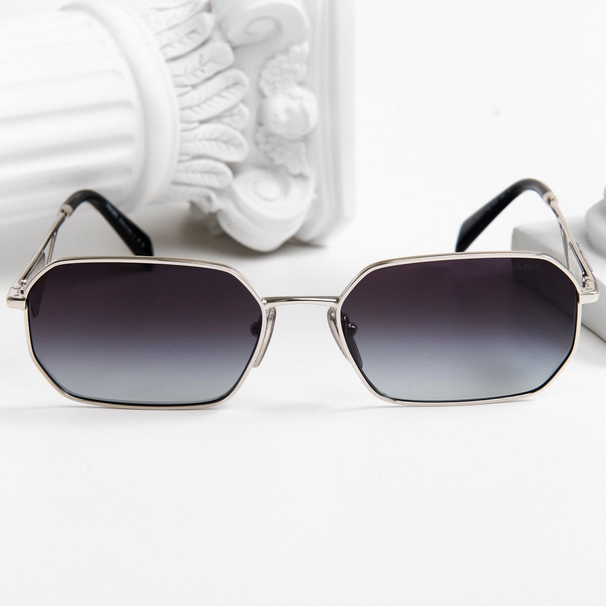 Prada PRADA 0PR A51S 1BC90A SUNGLASSES Size ONE SIZE - 6 Thumbnail