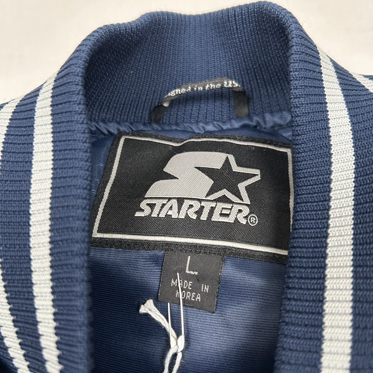 Starter Vintage 1990s Starter Dallas Cowboys Puffer Bomber Jacket Size US L / EU 52-54 / 3 - 5 Thumbnail