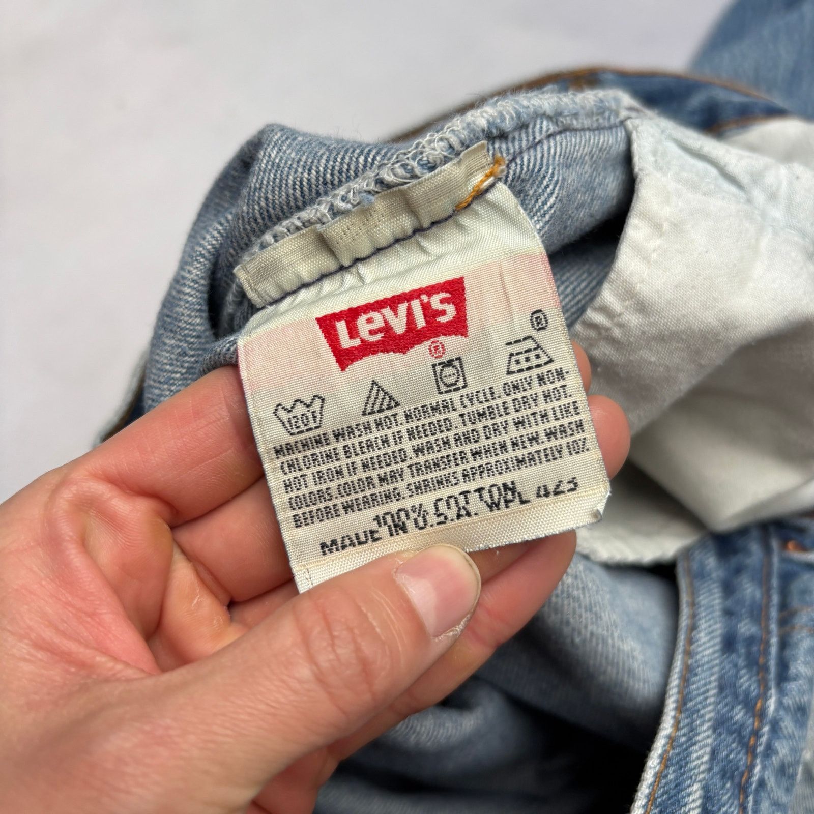 Levi's × Vintage VTG 90s Levi's 501 XX Made in USA Straight Leg Jeans 40x34 Size US 34 / EU 50 - 11 Thumbnail
