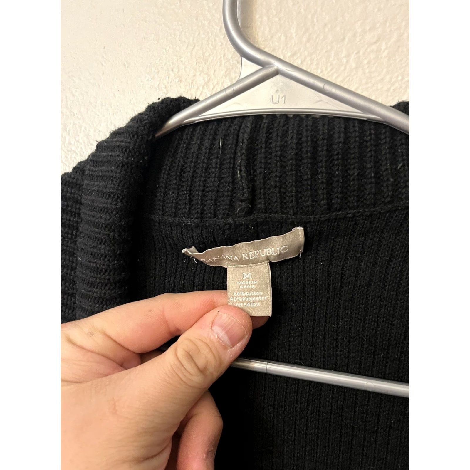 Banana Republic Banana Republic Cardigan Sweater Women Size M Black Open Front Knit Cotton Size M / US 6-8 / IT 42-44 - 3 Thumbnail