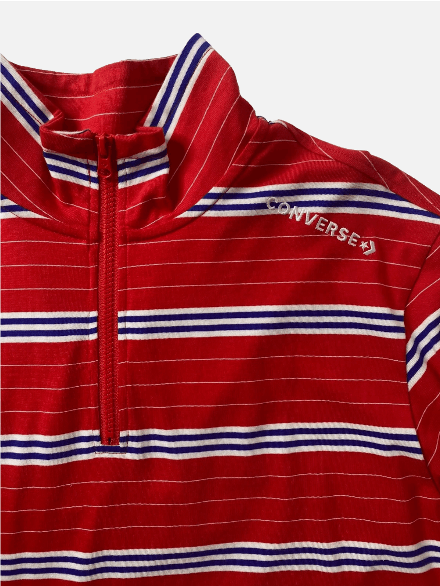 Converse Converse Striped Quarter Zipped Sweatshirt Size US S / EU 44-46 / 1 - 3 Thumbnail