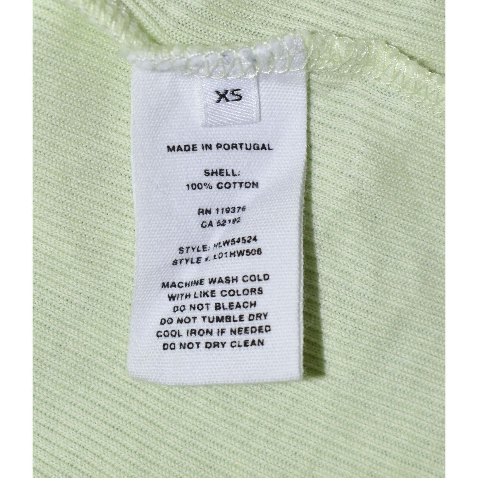 Helmut Lang A6 HELMUT LANG Cotton Ribbed Lime Green Logo Polo Shirt XS Size XS / US 0-2 / IT 36-38 - 8 Thumbnail