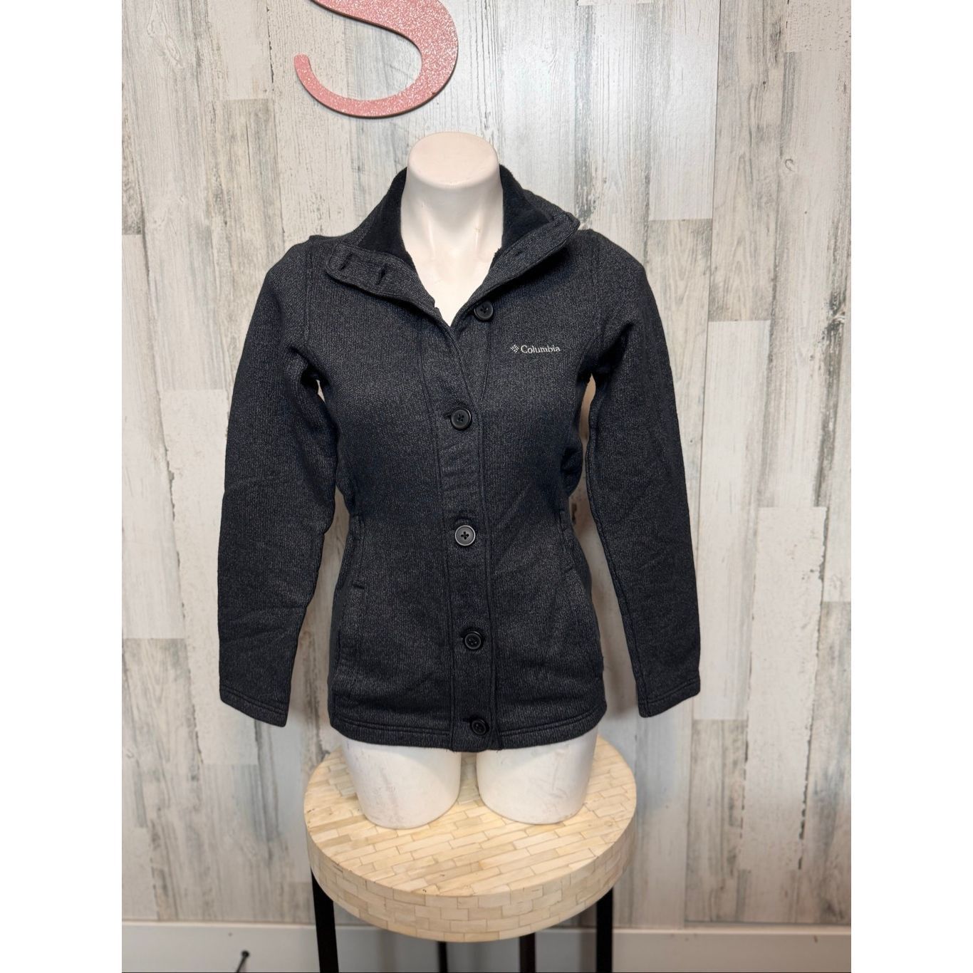 Columbia Columbia Sportswear Black Button-Up Fleece Jacket Women’s XS Size XS / US 0-2 / IT 36-38 - 7 Thumbnail