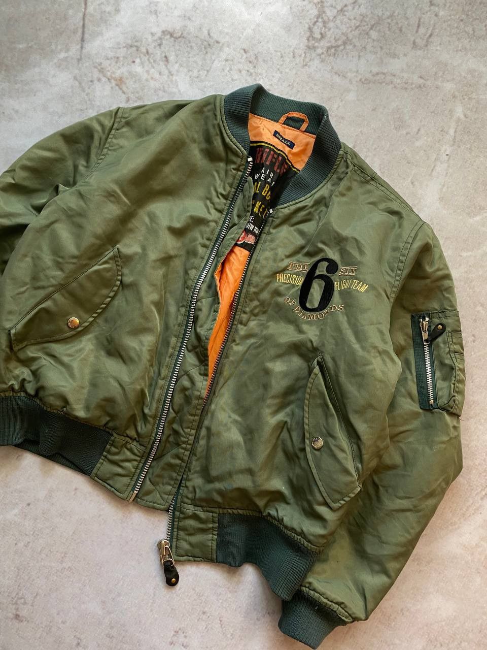 RIFLE × Vintage Vintage RIFLE Bomber Jacket MA-1 Military USA Schott Style Size US S / EU 44-46 / 1 - 3 Thumbnail