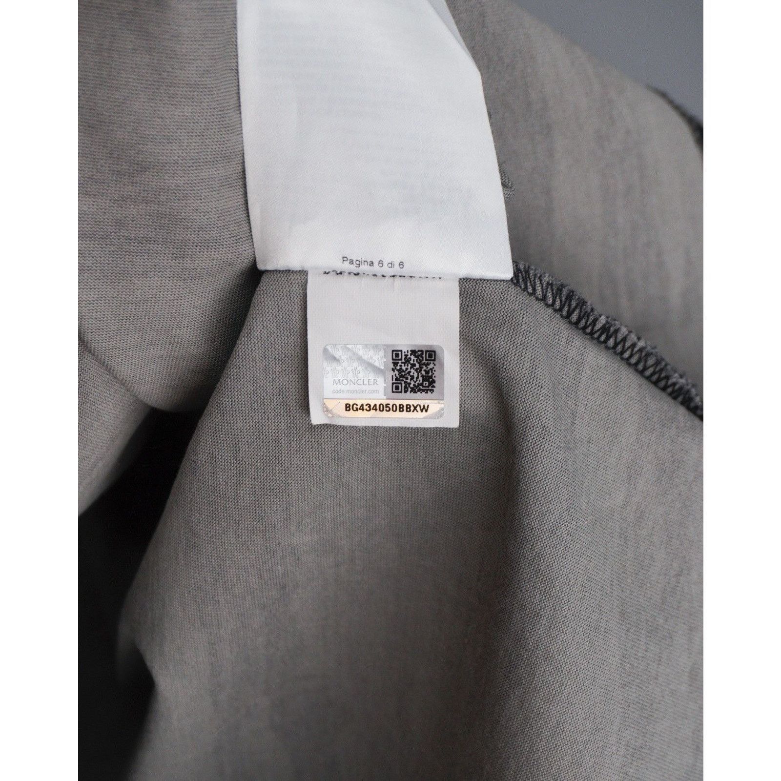 Moncler Moncler logo grey tee shirt Size US L / EU 52-54 / 3 - 8 Thumbnail