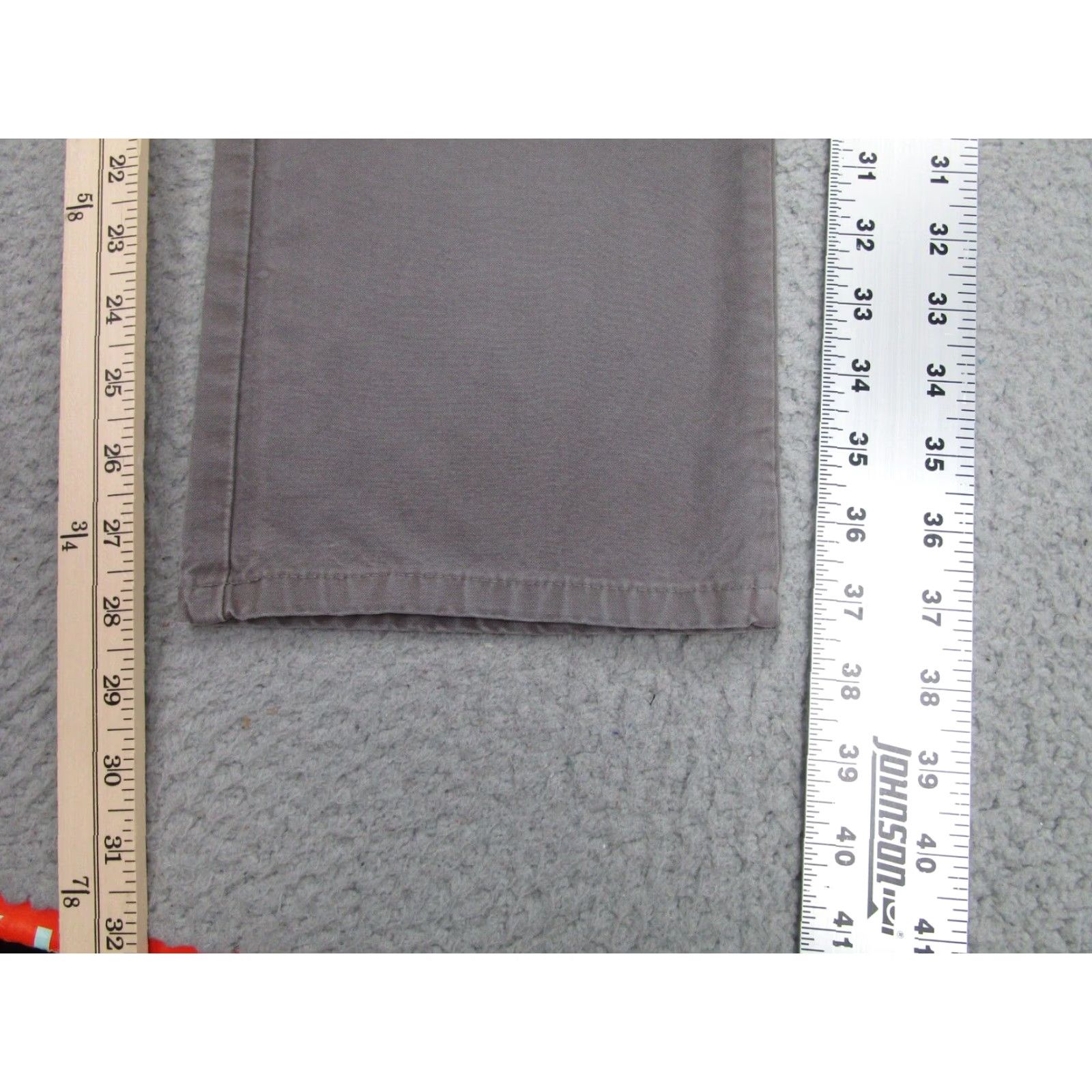 Apolis VINTAGE Apolis Men's Pants 33x30 Gray Canvas Chino Straight Fit Mid Rise Classic Style Size US 33 - 2 Thumbnail