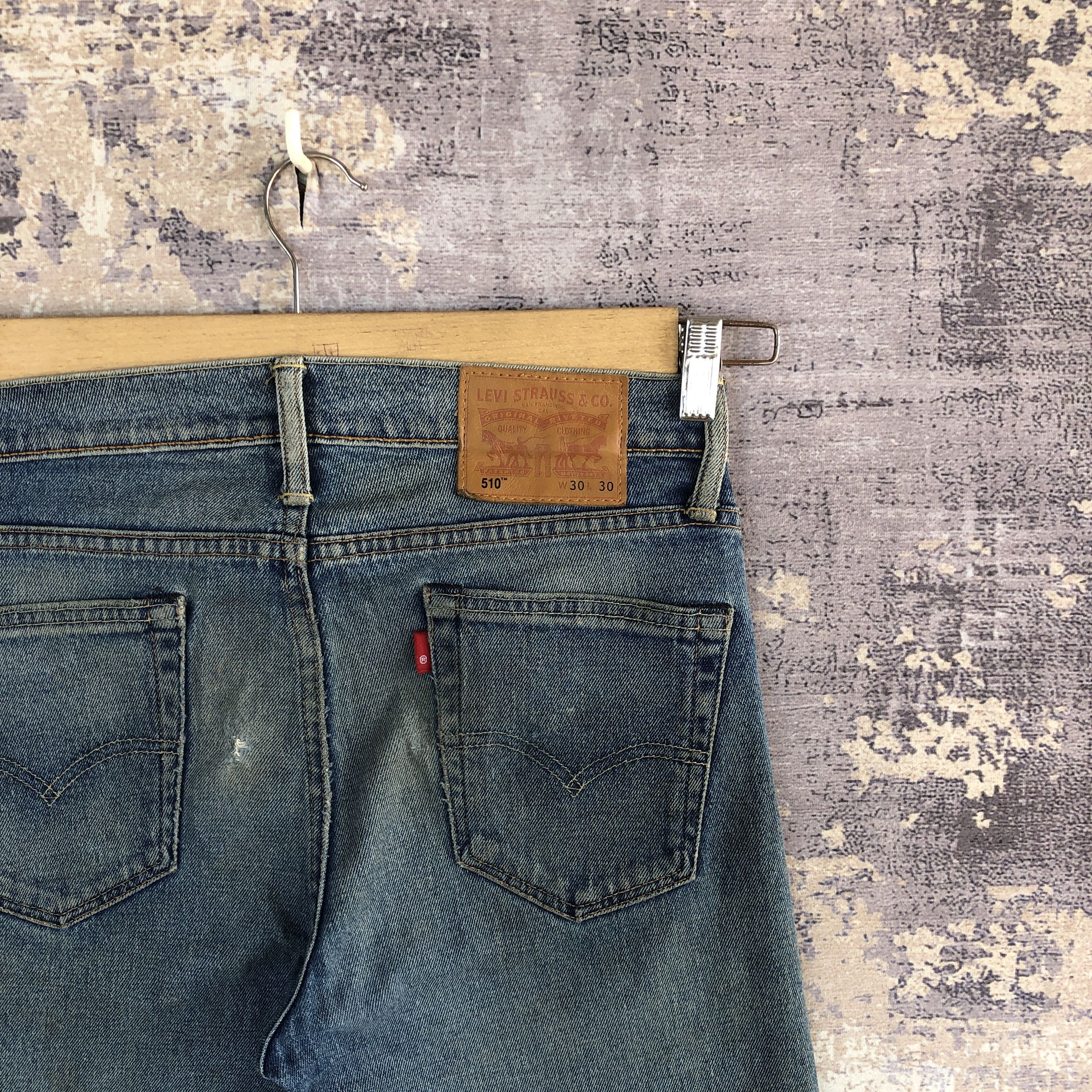 Levi's Vintage Levis 510 Jeans Slim Tapered Leg Levi's Faded Denim Size US 30 / EU 46 - 5 Thumbnail