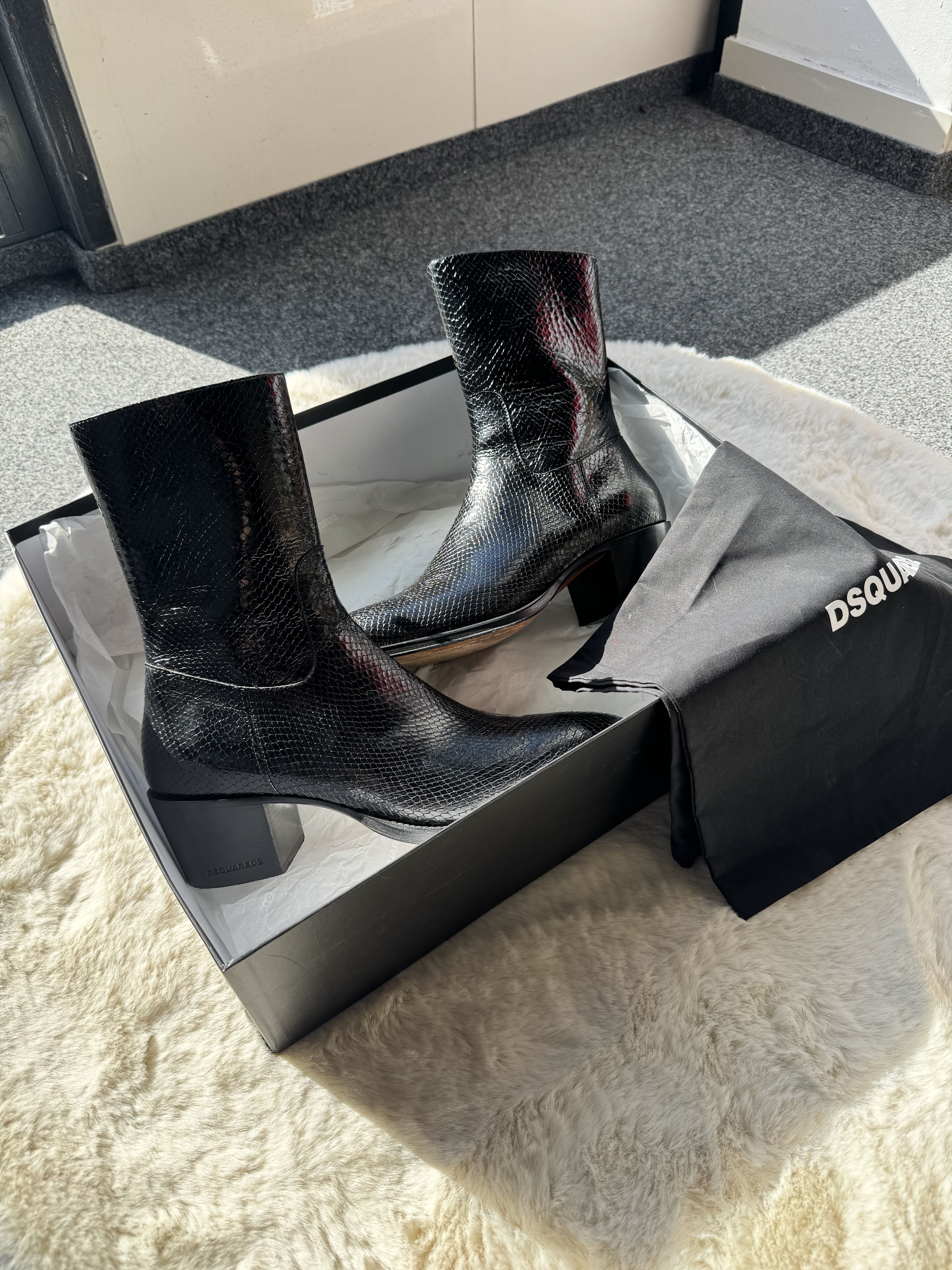 Dsquared2 Dsquared2 43 black ankle boots cowboy boots Size US 10 / IT 40 - 9 Thumbnail