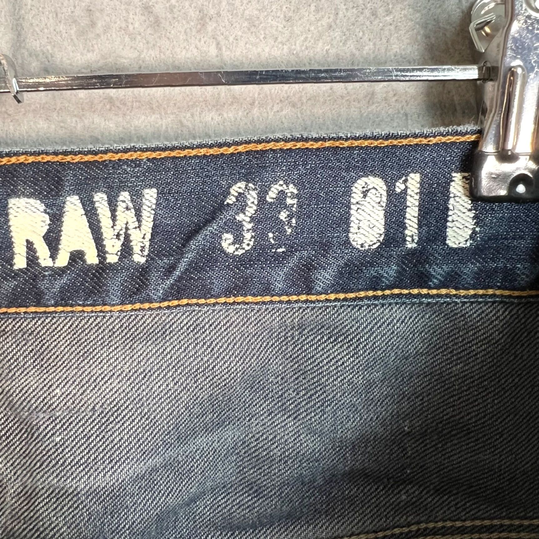 G-Star G-Star Raw GS01 Mens Jeans 33 x 32 Radar Tapered Fit Blue Denim 5-Pocket Regular Rise Mid Vintage No Size US 33 - 4 Thumbnail