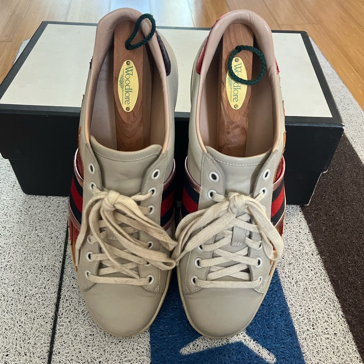 Gucci Gucci Ace Flame Sneaker Size US 9.5 / EU 42-43 - 4 Thumbnail