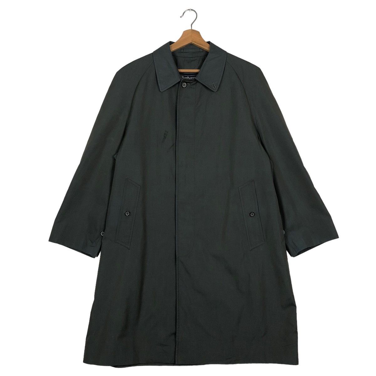 Burberry 🔥Vintage Long Jacket Burberrys Rich Black Size US M / EU 48-50 / 2 - 1 Thumbnail